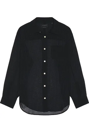AllSaints Camisa ando en color negro talla L en - Black. Talla L (también en M, S, XL/1X).