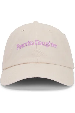 Favorite Daughter Gorra de béisbol en color caqui lavanda classic logo en color crema talla all en - Cream. Talla all