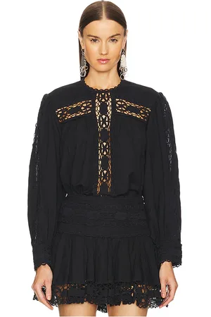 Isabel Marant Blusa manga larga valmira en color talla 36/4 en - Black. Talla 36/4 (también en 38/6).