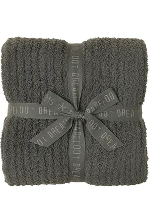 Barefoot Dreams Poncho cozychic ribbed throw en color verde oliva talla all en - Olive. Talla all.