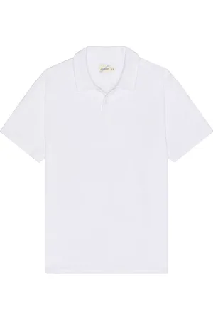 FAIR HARBOR The terry short sleeve polo en color talla L en - White. Talla L (también en M, S, XL).