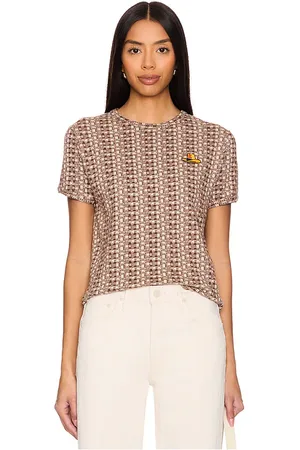 Mother Camiseta itty bitty ringer en color marrón talla L en - Brown. Talla L (también en S).