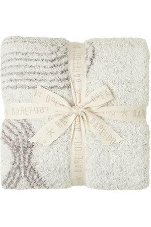 Barefoot Dreams Poncho cozychic snake throw en color crema talla all en - Cream. Talla all.