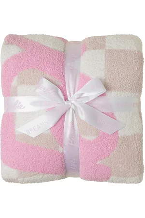 Barefoot Dreams Poncho cozychic barbie checkered throw en color rosado talla all en - Pink. Talla all.