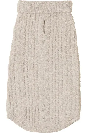 Barefoot Dreams Jersey para mascota cozychic cable pet sweater en color crema talla S en - Cream. Talla S (también en XS, XXL