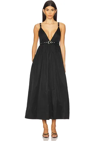 Ganni Vestido duchesse nylon strap en color talla 36 en - Black. Talla 36 (también en 38, 40, 42).