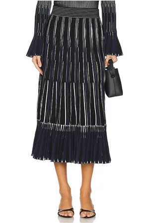 Simkhai Falda midi emerie en color azul marino talla L en - Navy. Talla L (también en S, XS).
