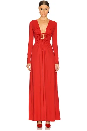 Susana Monaco Maxivestido manga larga en color rojo talla S en - Red. Talla S (también en XS).