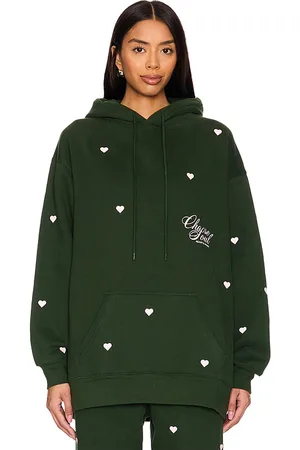 The Mayfair Group Sudadera choose love en color talla L/XL en - Dark Green. Talla L/XL (también en S/M).