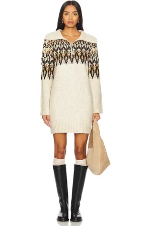 Steve Madden Vestido essa sweater en color crema talla L en - Cream. Talla L (también en M, S, XL, XS).