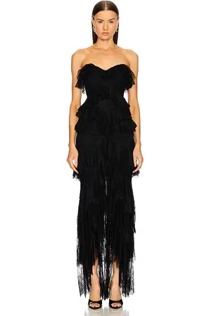Michael Costello Vestido largo oleksandra en color talla L en - Black. Talla L (también en M, S, XL, XS, XXS).