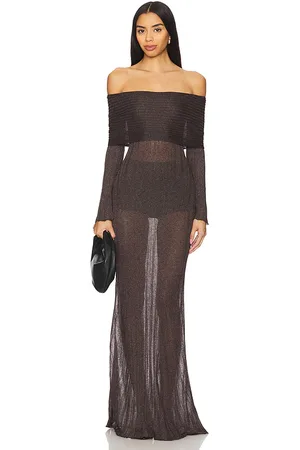 AFRM Maxivestido en color marrón talla M en - Brown. Talla M (también en XS, XXL).