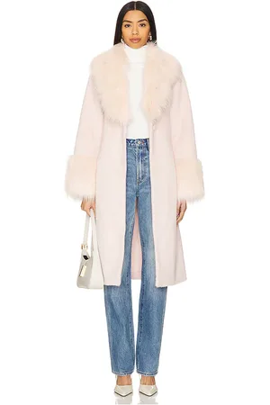 Unreal Fur Abrigo faux fur paris en color rubor talla L en - Blush. Talla L (también en M, S, XS).
