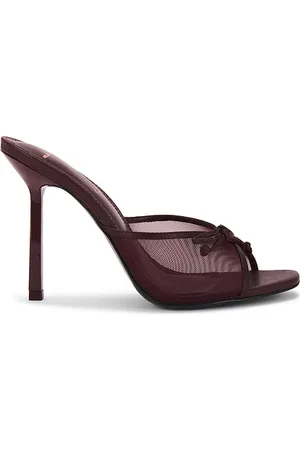 BLACK SUEDE STUDIO Pantunfla luna 100 en color vino talla 39 en - Wine. Talla 39 (también en 40).