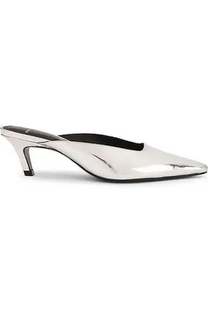 BLACK SUEDE STUDIO Pantunfla logan 50 en color metálico talla 36 en - Metallic Silver. Talla 36 (también en 37, 3