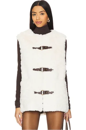 Unreal Fur Chaleco faux fur dandy en color talla M en - Cream. Talla M (también en S, XS).