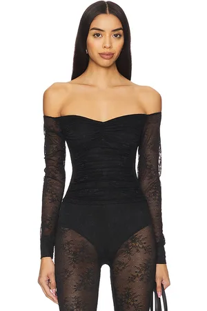 AFRM Top descubierto en color negro talla S en - Black. Talla S (también en XL).