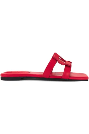Simkhai Sandalia plana monogram en color rojo talla 37 en - Red. Talla 37 (también en 39).