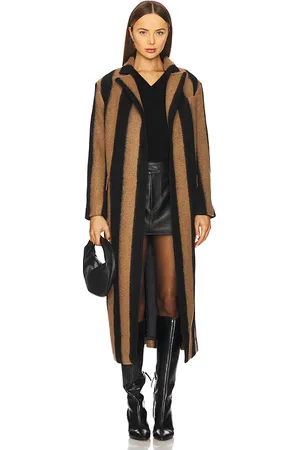 AllSaints Abrigo james en color marrón talla 0 en Marrón & Negro - Brown. Talla 0 (también en 10, 2, 4, 6).