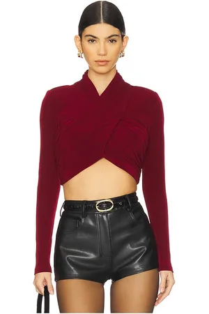 Bardot Wren wrap knit top en color talla L en - . Talla L (también en M, S, XL, XS).