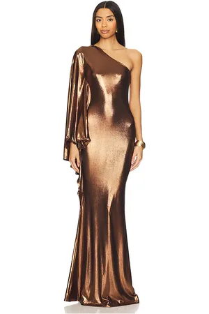 Retrofete Vestido karma en color bronce metálico talla S en - Metallic Bronze. Talla S (también en XS).
