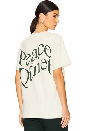 Museum of Peace and Quiet Camiseta warped en color blanco talla XL/1X en - White. Talla XL/1X (también en XS).