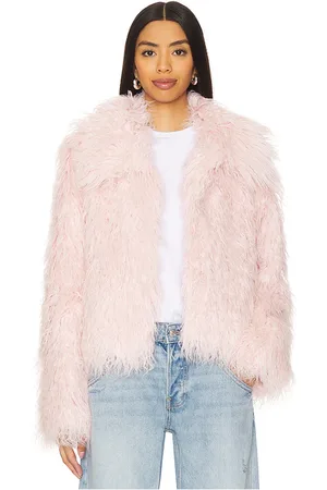 Unreal Fur Abrigo faux fur saint tropez en color rubor talla M en - Blush. Talla M (también en XS).