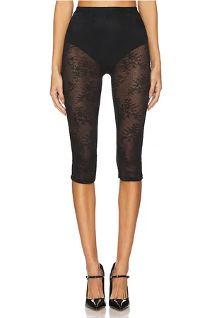 AFRM Pantalones capri en color negro talla L en - Black. Talla L (también en M, XL, XXL).