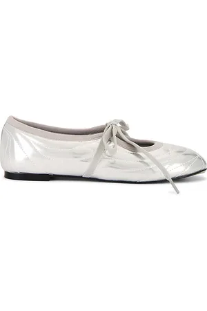 Jw Pei Bailarinas con costuras y cordones erika en color metálico talla 6 en - Metallic Silver. Talla 6 (también en 7).