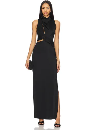 Baobab Maxivestido con corte mariah en color negro talla S en - Black. Talla S (también en XS).