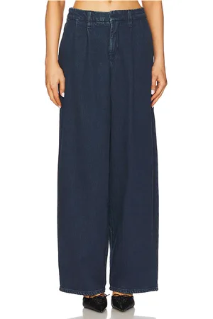 GOOD AMERICAN Pantalones plisados 90s en color azul talla 14 en - Blue. Talla 14 (también en 18, 22, 24).