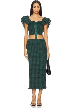 Free People Conjunto annabeth en color verde talla L en - Green. Talla L (también en M, S, XS).