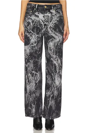 Ganni Jean pierna ancha heavy denim izey en color negro talla 27 en - Black. Talla 27 (también en 29, 30).
