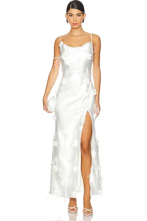 ELLIATT Vestido largo con detalles florales en color talla L en - . Talla L (también en M, XS).