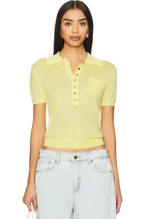 Lioness Top manga corta untamed en color amarillo limon talla M en - Lemon. Talla M (también en S, XS).