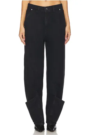 Frame Pantalón con trabillas tab en color negro talla 23 en - Black. Talla 23 (también en 24, 25, 26, 27, 29).