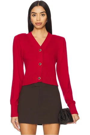 MAJORELLE Cárdigan elodie en color talla L en - Red. Talla L (también en M, S, XS).