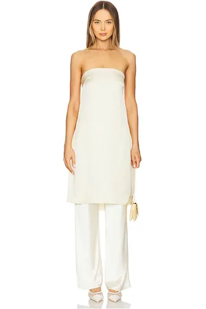 SWF Top strapless midi en color ivory talla L en - Ivory. Talla L (también en M, S, XL, XS).