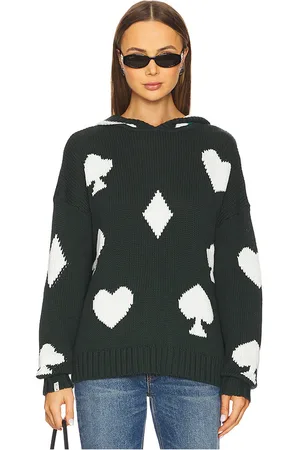 The Upside Sudadera ace of hearts abbey knit en color talla L en - Green. Talla L (también en M, S, XS).