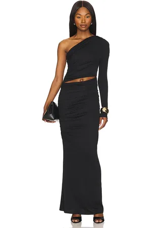 Camila Coelho Vestido largo nia en color talla M en - Black. Talla M (también en S, XL, XS).