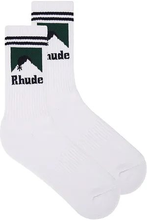 Rhude Calcetines en color blanco talla all en White Navy & Green - White. Talla all.