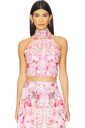 Camilla Top con lazo en la espalda en color rose talla M/L en - Rose. Talla M/L (también en XS/S).
