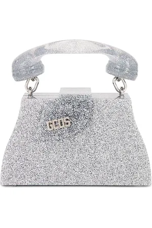 GCDS Bolso call me en color metálico talla all en - Metallic Silver. Talla all.