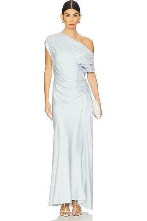 A.L.C. Maxi vestido un hombro penny en color bebe azul talla 0 en - Baby Blue. Talla 0 (también en 2, 4).