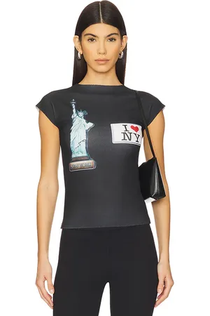 1XBLUE Camiseta de cuello alto nyc en color talla M en - Black. Talla M (también en S).