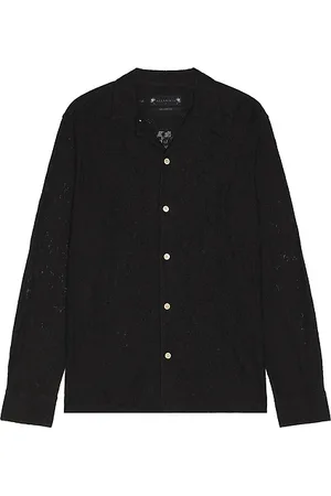 AllSaints Camisa okesa en color talla L en - Black. Talla L (también en M, XL/1X).