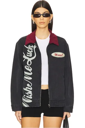 Wish Me Luck Chaqueta auto en color talla L en - Black. Talla L (también en M, S, XL/1X, XS).