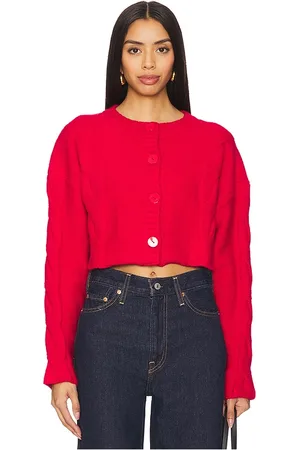 SNDYS Chaqueta de punto trenzado laine en color talla L en - Red. Talla L (también en M, S, XL, XS).