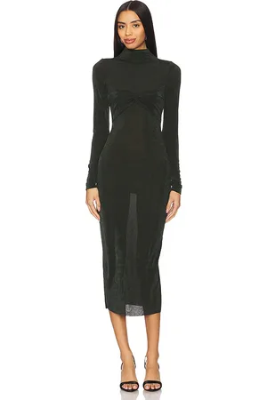 SER.O.YA Vestido midi bailey en color verde oscuro talla L en - Dark Green. Talla L (también en M, S, XL, XS).
