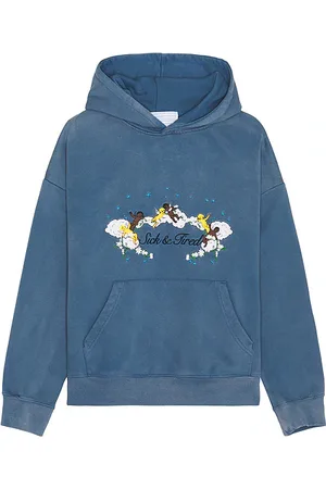 JUNGLES Sudadera sick and tired en color talla L en - Blue. Talla L (también en S).